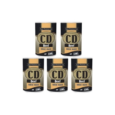 Delikan Dog Konzerva CD Beef 5 x 1200 g