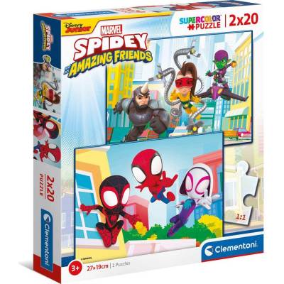 Clementoni 2x20ч. Пъзел Spidey and His Amazing Friends (1008159F)