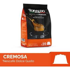  20 бр. капсули TORALDO CREMOSA съвместими с кафемашини Dolce Gusto