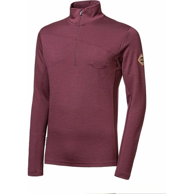 Sensor Merino Extreme Up mikina dl.rukáv zip port red