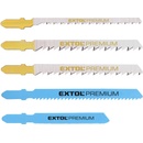 Extol Premium plátky do přímočaré pily-mix sada 5ks úchyt Bosch 8805100