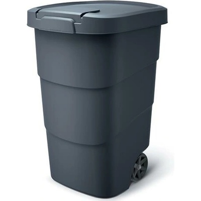 Prosperplast Wheeler Popelnice 95 l antracit černé víko