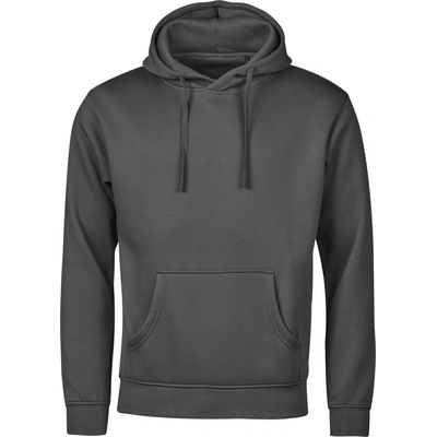 TeeJays mikina s kapucí TJ 5152 Urban z těžké bavlny šedá tmavá