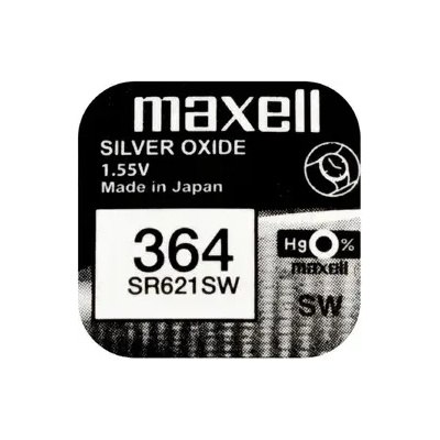 Maxell Бутонна батерия сребърна maxell sr621sw /364/ag1/ (ml-bs-sr621-sw)