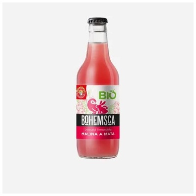 Bohemsca Zahradní limonáda malina a máta BIO 12 x 330 ml