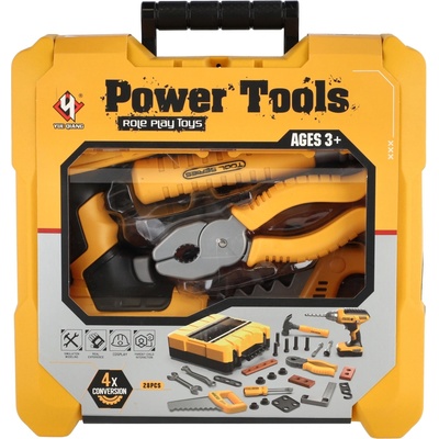 Teddies Sada nářadí plast s aku vrtačkou