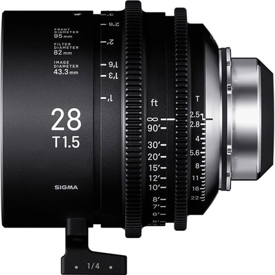 SIGMA CINE 28mm T1.5 FF f/AP2 (METRIC) iTechnology Arri PL