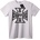 NOONEBRAND Тениска Мотоциклетни кръстове - S, White