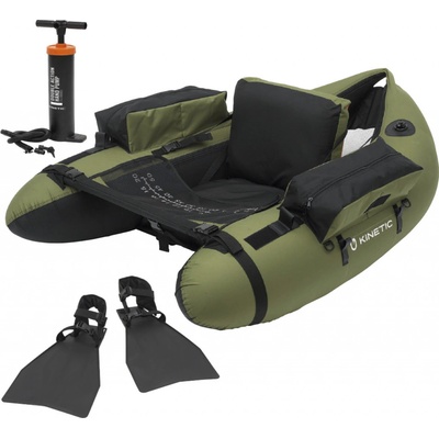 Kinetic Belly Boat Fish Hunter Float Tube Combo