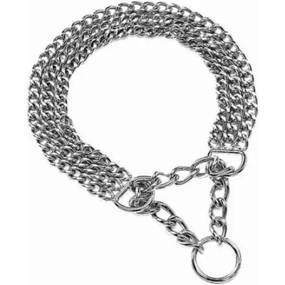 Nobby Нашийник метално колие тройно за куче дебелина 2 мм, обиколка 65 см 73043