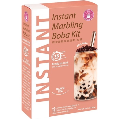 O's bubble Instantní Marble Bubble Tea černý čaj 4 x 60 g
