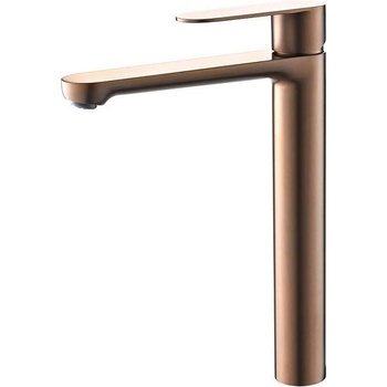 Inter Ceramic Стоящ смесител за умивалник Верона ICF 111321 BRUSH ROSE GOLD, неръждаема стомана, розово злато, 30.4x21.6см (111321 BRUSH ROSE GOLD)