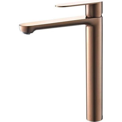 Inter Ceramic Стоящ смесител за умивалник Верона ICF 111321 BRUSH ROSE GOLD, неръждаема стомана, розово злато, 30.4x21.6см (111321 BRUSH ROSE GOLD)