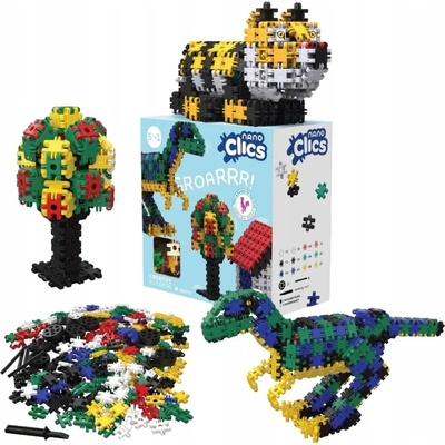 Clics Toys Ekologická stavebnica Nano Kreatívny staviteľ 500 ks
