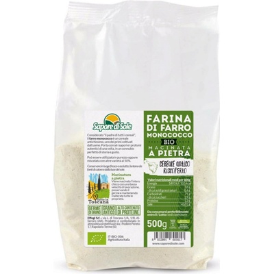Sapore di Sole Bio jednozrnná špaldová mouka 0,5 kg