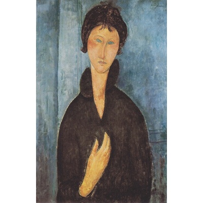 Plagát, Obraz - Woman with Blue Eyes, c.1918, Amedeo Modigliani, 26.7 × 40 cm