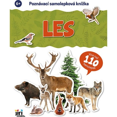 Jiri Models poznávacia samolepková knižka les