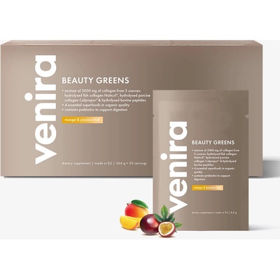 Venira beauty greens pro ženy mango a maracuja, 30 sáčků, 264 g