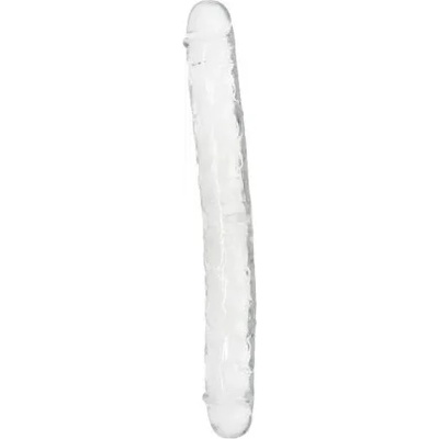 Toyz4Lovers Двойно джели дилдо Natural Living 34 см. прозрачно