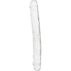 Toyz4Lovers Двойно джели дилдо Natural Living 34 см. прозрачно