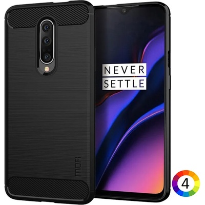 OnePlus 7 Pro Удароустойчив MOFI Carbon Fiber Калъф и Протектор