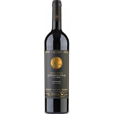 Torres Cordillera Carmenere suché červené 2021 14% 0,75 l (čistá fľaša)