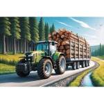 Trefl Puzzle 100 - Trefl Forest Tractor 16493