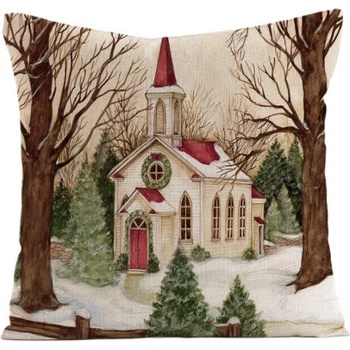 Livefy vianočná Church 45 x 45 cm