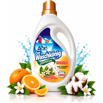 Der Waschkönig Universal Orangen & Baumwolle prací gel 100 PD