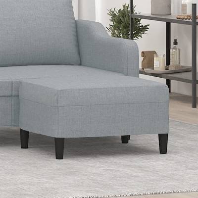 zahrada-XL Podnožka světle šedá 70x55x41 cm textil 349303