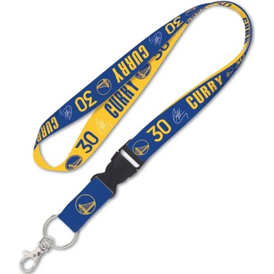 Šňůrka na krk Wincraft Stephen Curry Golden State Warriors NBA Lanyard w/detachable buckle 1"