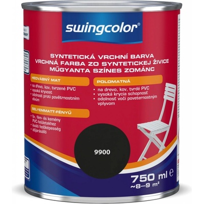 Swingcolor email černý 750ml 6141 T0750