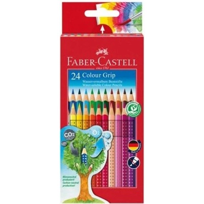 Faber Castell Grip 2001 farebné ceruzky trojhranný tvar 24 rôznych farieb