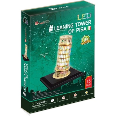 CubicFun Cubic Fun - Пъзел 3D Pisa Tower 15ч. LED светлини