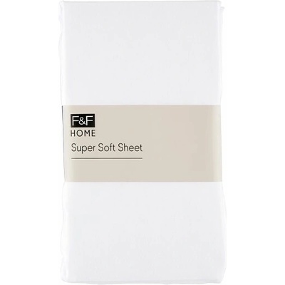 F&F Home Super Soft napínacia plachta biela 220x200