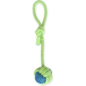  Играчка за куче въжена топка с дръжка, 31 х Ф6 см (4152)