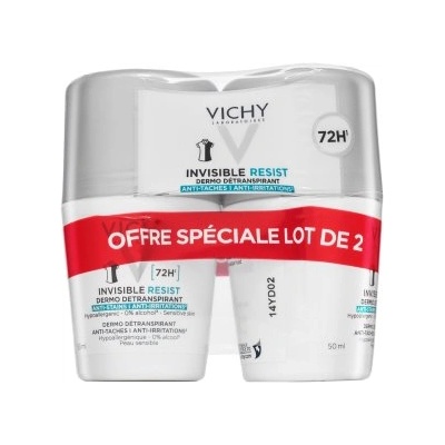 Vichy Invisible Resist 72H антиперспирант Detranspirant 2 x 50 ml