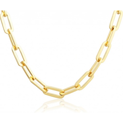 JVD Dámský stířbrný pozlacený mohutný řetízek SVLN0583SJ4GO45