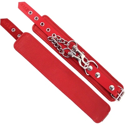 ROUGE Leather Wrist Cuffs Red