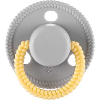 Lorelli Силиконова залъгалка с капаче Lorelli - Circle, 0 м+, Grey (10220750003)