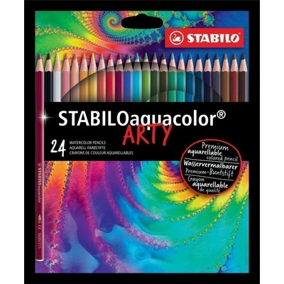 Pastelky STABILO aquacolor, sada 24 ks v kartonovém pouzdru"ARTY"