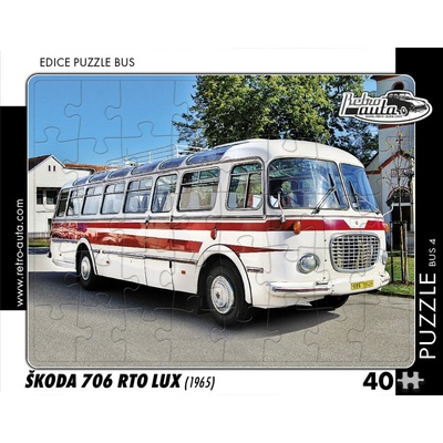 Retro-Auta BUS 4 ŠKODA 706 RTO LUX 1965 40 dílků