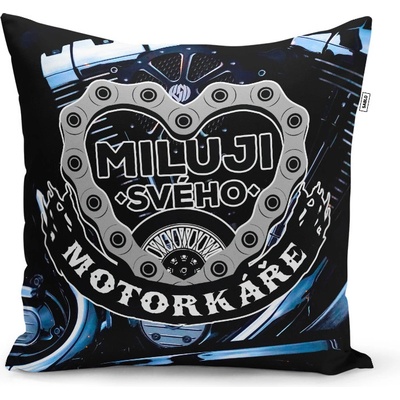 Sablio Polštář Miluji svého motorkáře 40x40