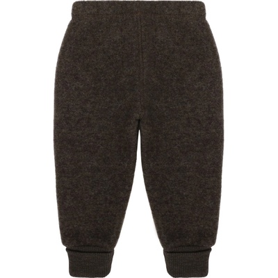 Mikk-Line dětské vlněné merino kalhoty 50004 Dark Brown