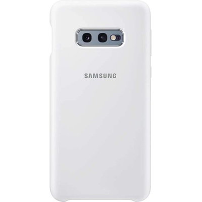 Samsung Silicone Cover Case EF-PG970TW - оригинален силиконов кейс за Samsung Galaxy S10E (бял)