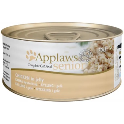 Applaws Senior Tin in Jelly with Chicken fillet - Месни хапки за възрастни котки с Пилешко филе в желе 70 гр 1302CE-A
