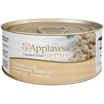 Applaws Senior Tin in Jelly with Chicken fillet - Месни хапки за възрастни котки с Пилешко филе в желе 70 гр 1302CE-A