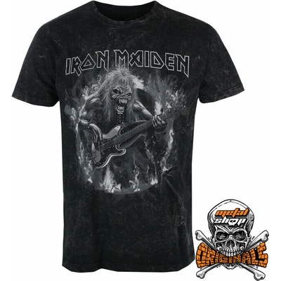 Tričko Metal Metalshop Originals Iron Maiden Flames černá