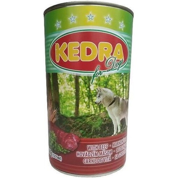 Консерва за куче Kedra - 1.240 kg, говеждо