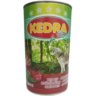 Консерва за куче Kedra - 1.240 kg, говеждо